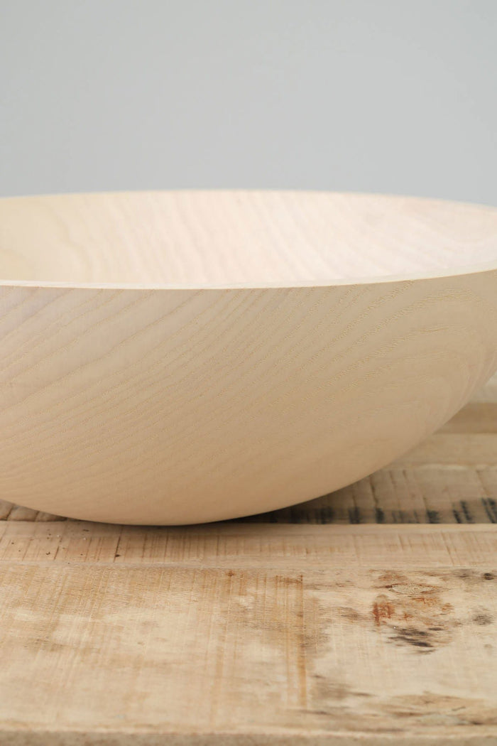 Farmhouse Pottery Home Kitchen Serving 15" Crafted Wooden Bowl