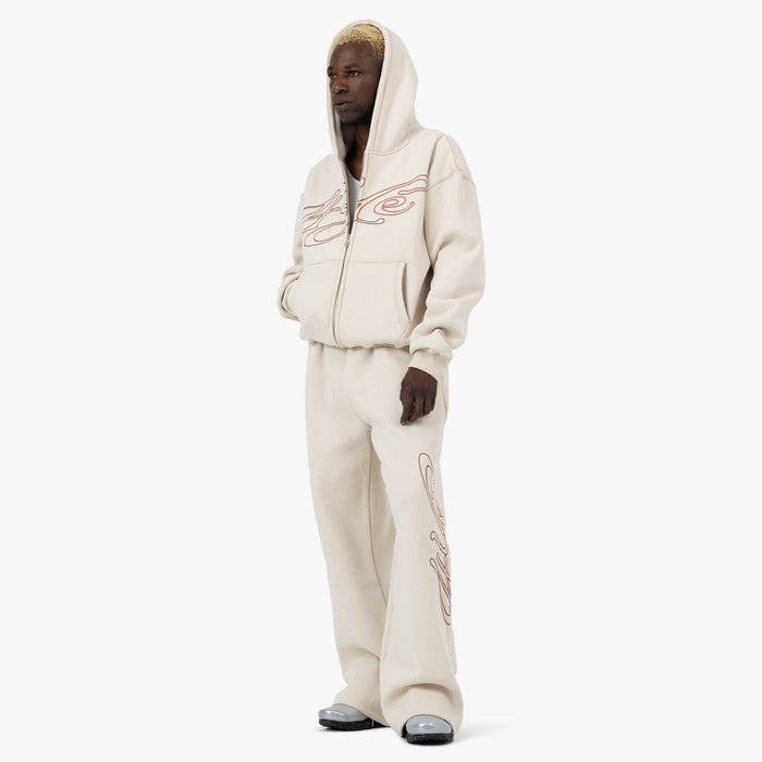 4YE Signature Wide Pant Bone / Brown