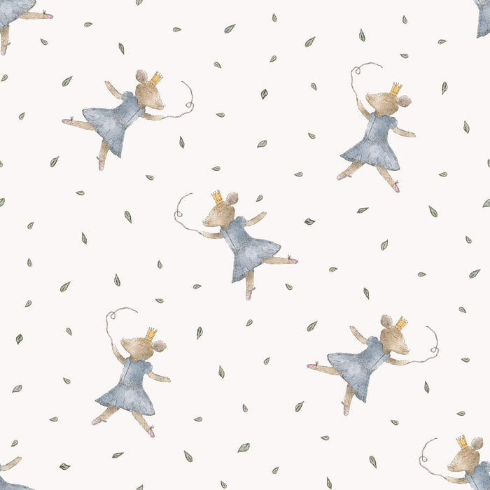 Ballerina Mouse Crown Leaves - Family Fabrics B.V.
