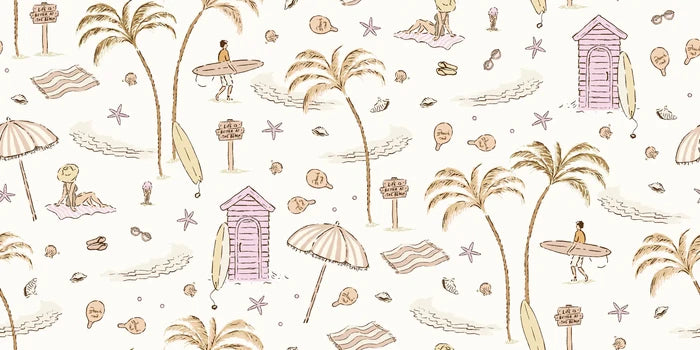 Beach Life Pink - Family Fabrics B.V.