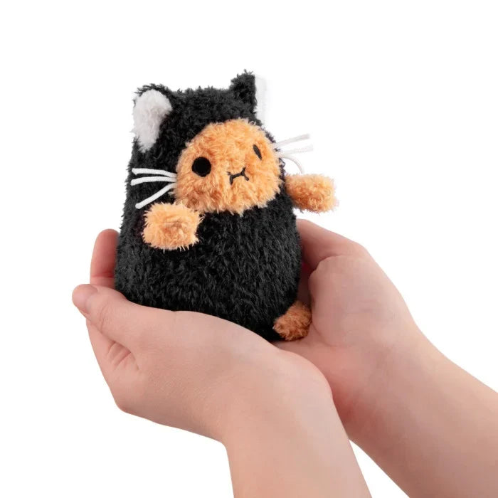 Black Kitty Ricespud Mini Sitting Plush Toy - Lifestyle Cut