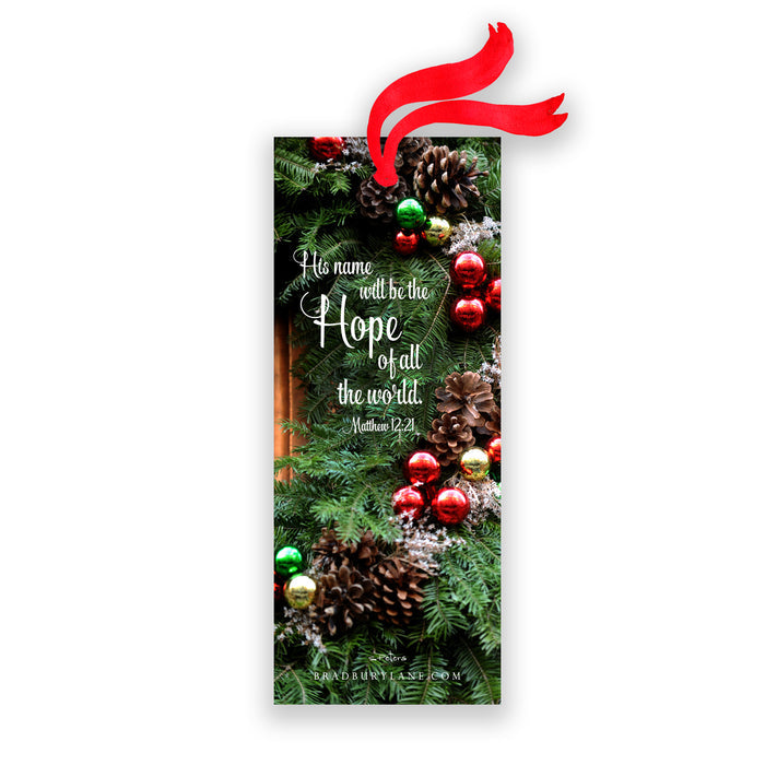 Christmas in the City (Matthew 12:21) - Laminated Bookmark