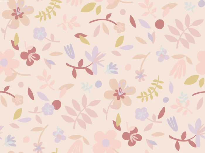 Collage Flower Peach Big - Family Fabrics B.V.