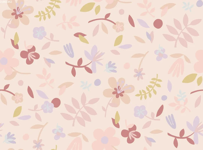 Collage Flower Peach Small - Family Fabrics B.V.