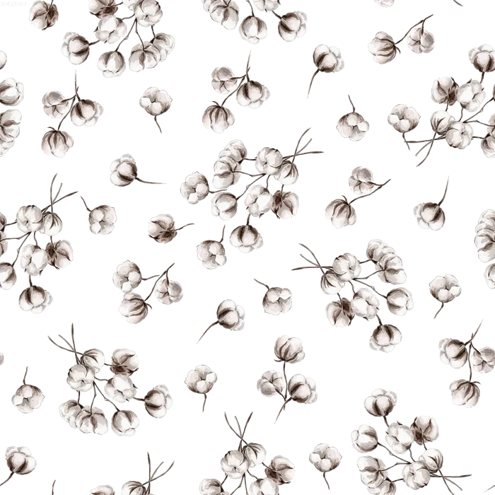 Cotton Branches Off White - Family Fabrics B.V.