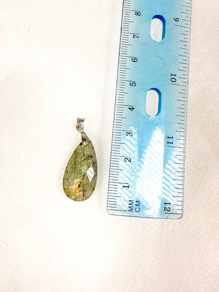 Faceted Labradorite Pendent