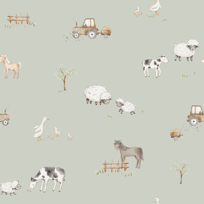 Farm Meadow Sage - Family Fabrics B.V.