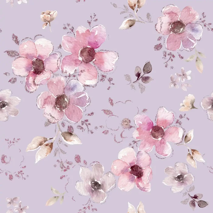 Floral Mia Purple - Family Fabrics B.V.