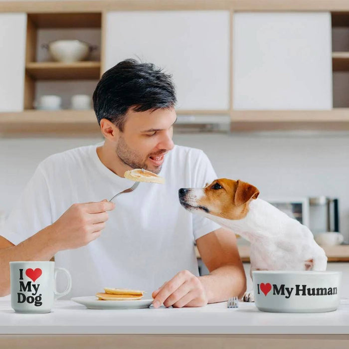 Fred & Friends - Howligans - Mug + Dog Bowl - Heart Dog - Dog.Dog.Cat.