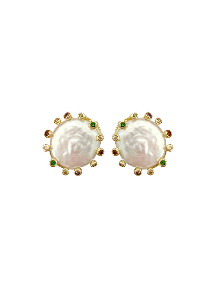 Gemelli - Monet Multi Pearl Stud Earring