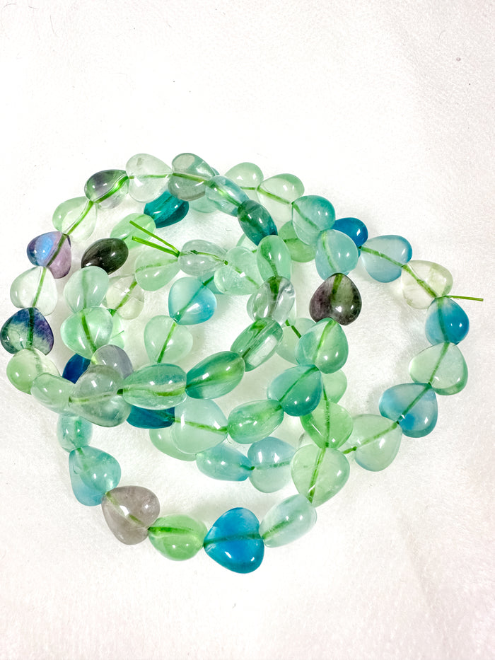 Gemmy Fluorite Heart Bracelet