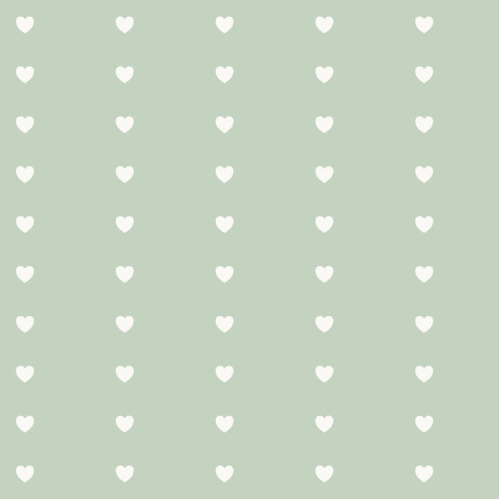 HeartStripes Sage - Family Fabrics B.V.