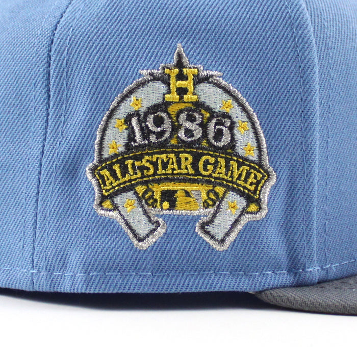 Houston Astros 1986 All Star Game New Era 59Fifty Fitted Hat (Sky Blue Storm Gray Gray Under Brim)