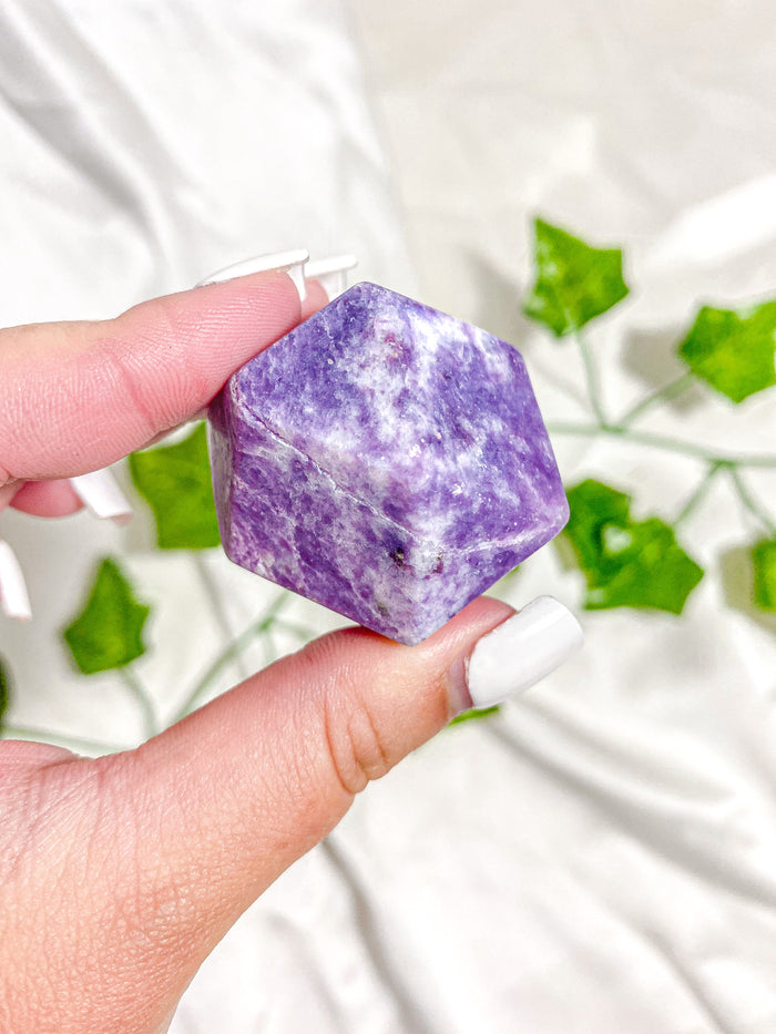 Lepidolite Polyhedrons Gusher