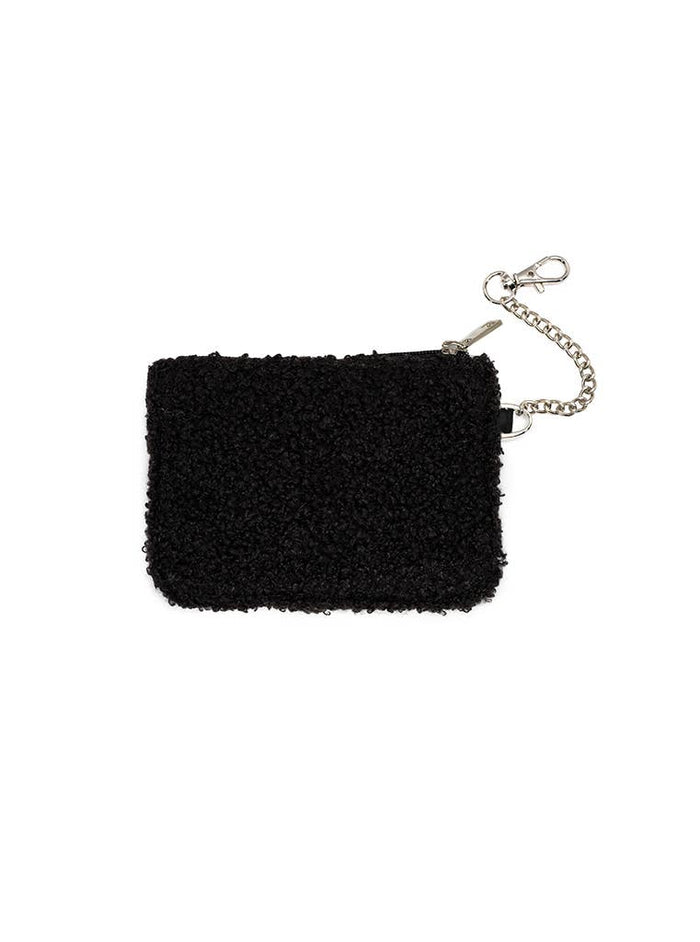 Living Royal Keychain Pouch - Black & White Checkered