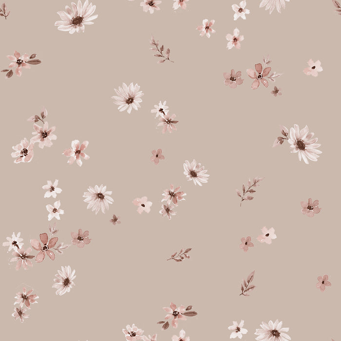Mini flowers_Ava lightbrown - Family Fabrics B.V.