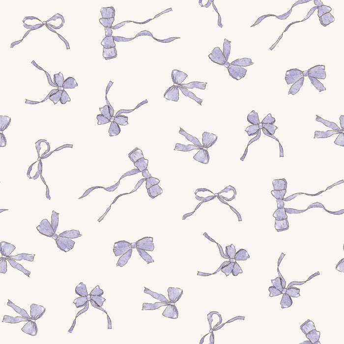 Muted Lilac Purple Bows - Family Fabrics B.V.