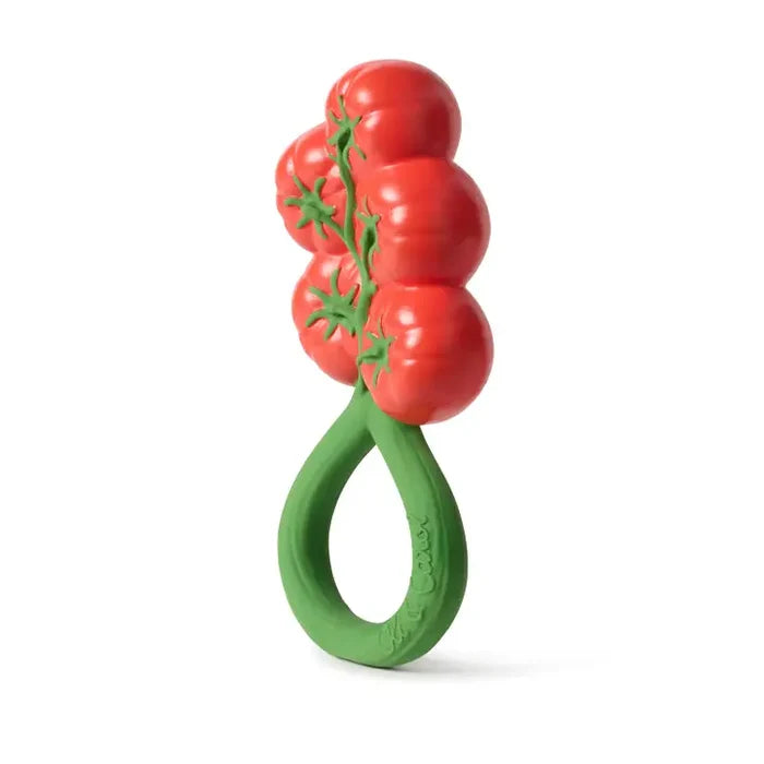 Oli & Carol – Tomato Rattle Teether Toy