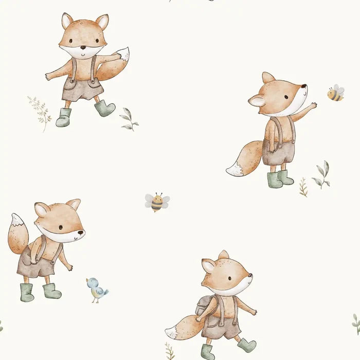 Outdoor Fox Offwhite - Family Fabrics B.V.