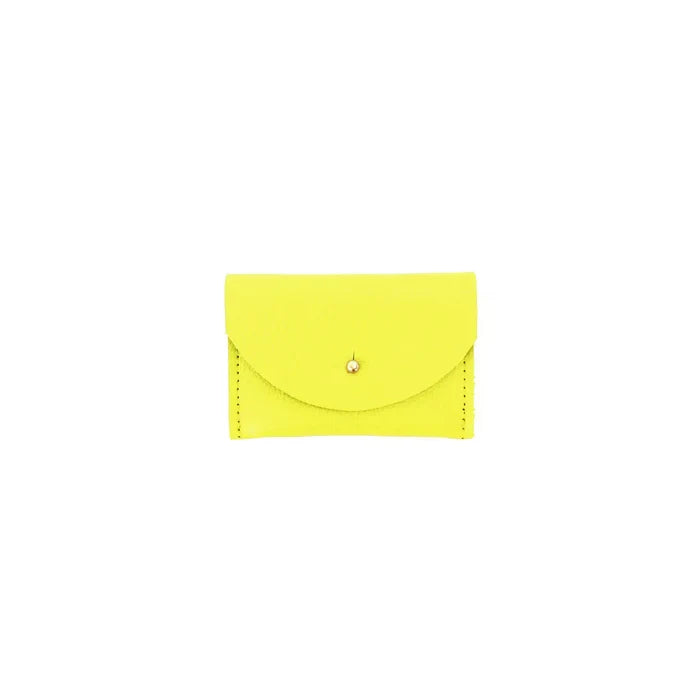Primecut – Chartreuse Leather Card Holder