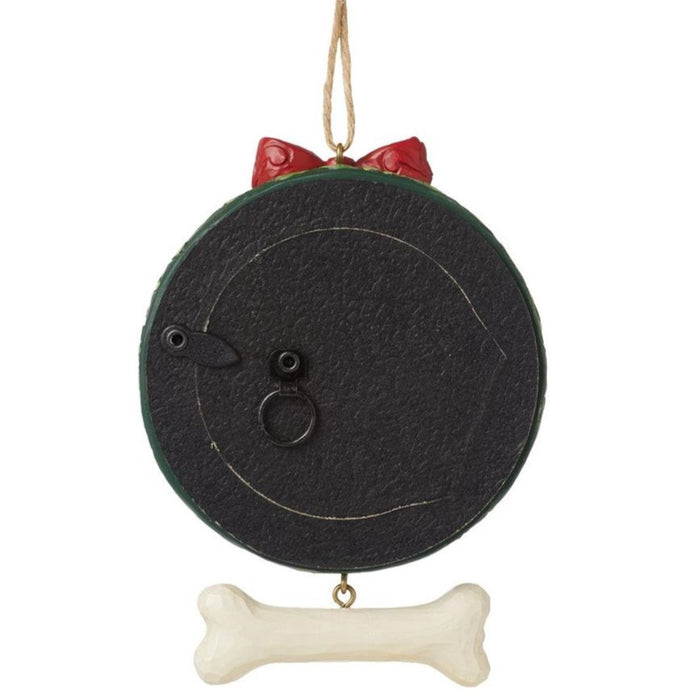 "Sale" Jim Shore Heartwood Creek - Dog Wreath Frame Ornament 6015516
