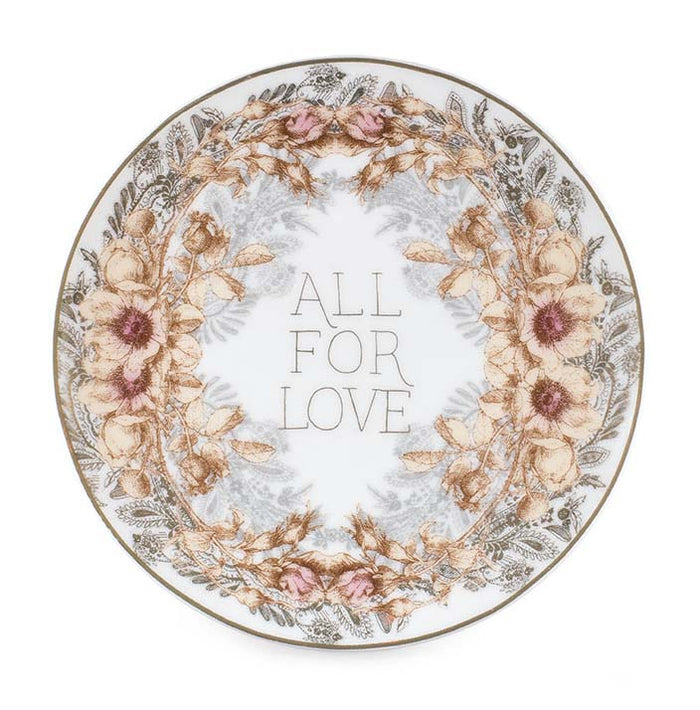 "Sale" Papaya - All for Love Trinket Tray Metallic Gold Foil TT001