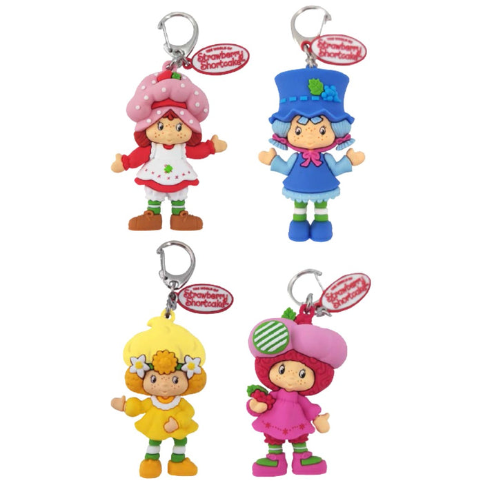 "Sale" The World of Strawberry Shortcake™ x Precious Moments - Raspberry Tart Scented Backpack Bag Clip Charm 259431