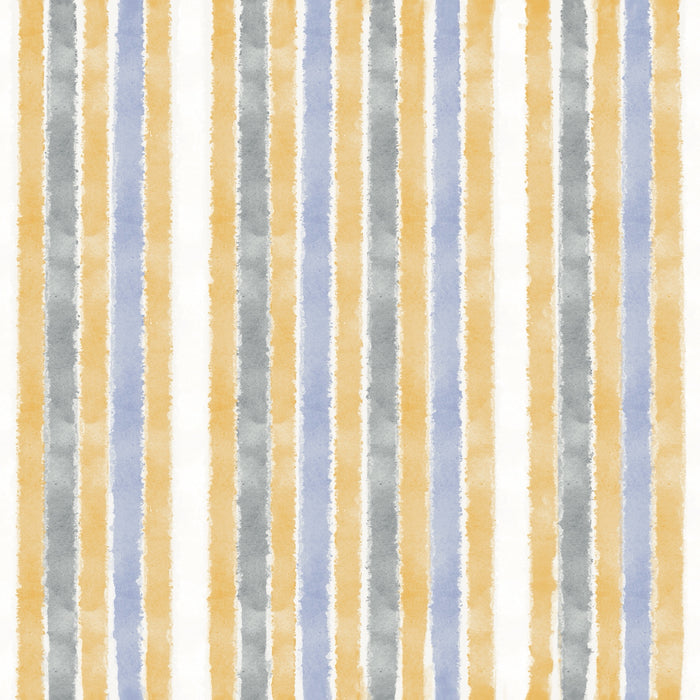 Summer Stripes Blue Yellow - Family Fabrics B.V.