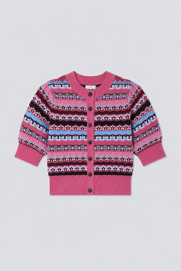 Suncoo Paris Gemoni Fancy Striped Cardigan