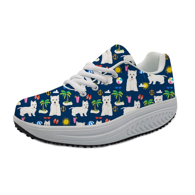 Westie & Palms Sneakers