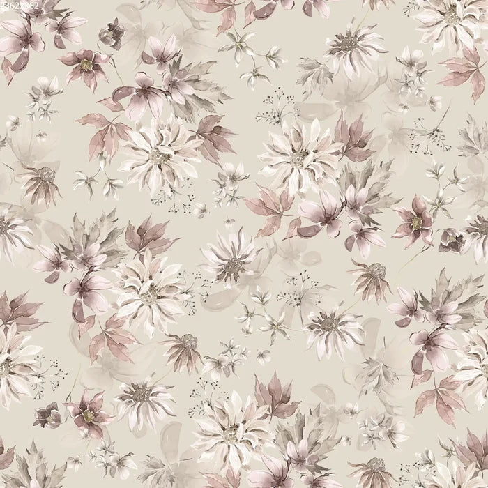 Winter Botanical Light Green - Family Fabrics B.V.