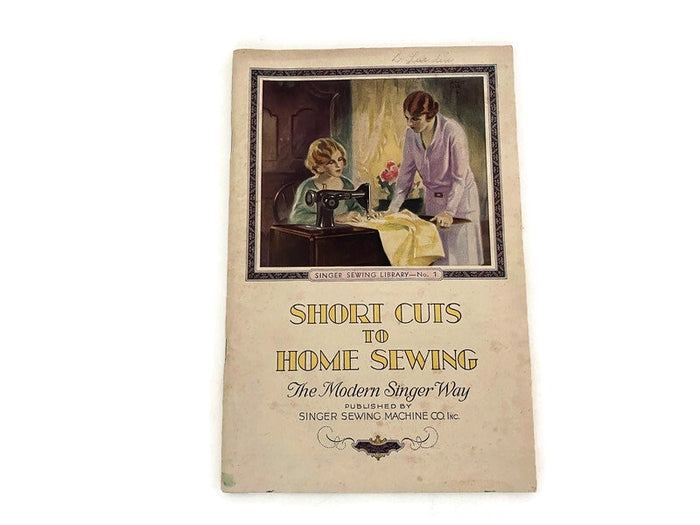1938 Singer Sewing Library, Short Cuts to Home Sewing at Duckwells
