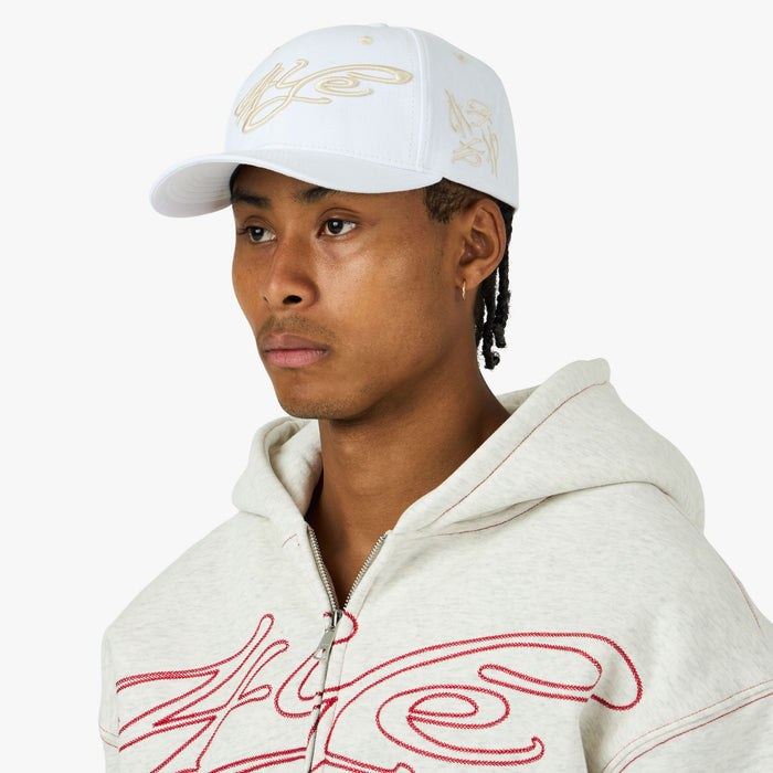 4YE Signature Faded Lo Pro Cap White / Cream