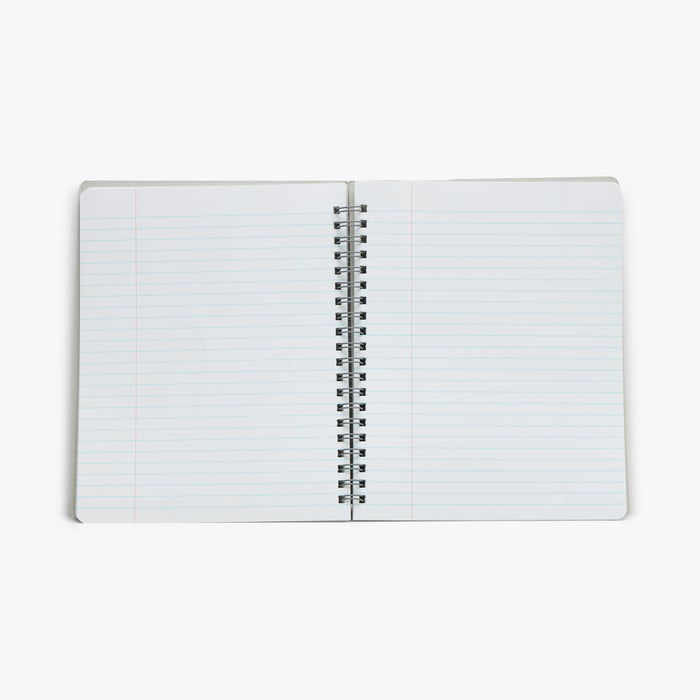 Actual Source + Penco ZZ410 Coil Notebook - Large Grey / Silver