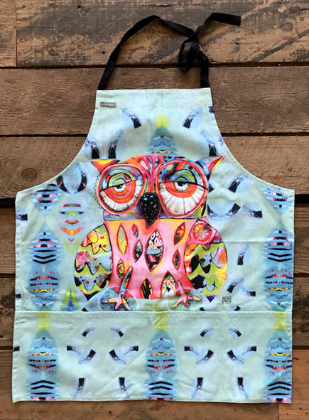 Allen Designs - Grooming Pet Salon Kitchen Owl Adult Apron 1784