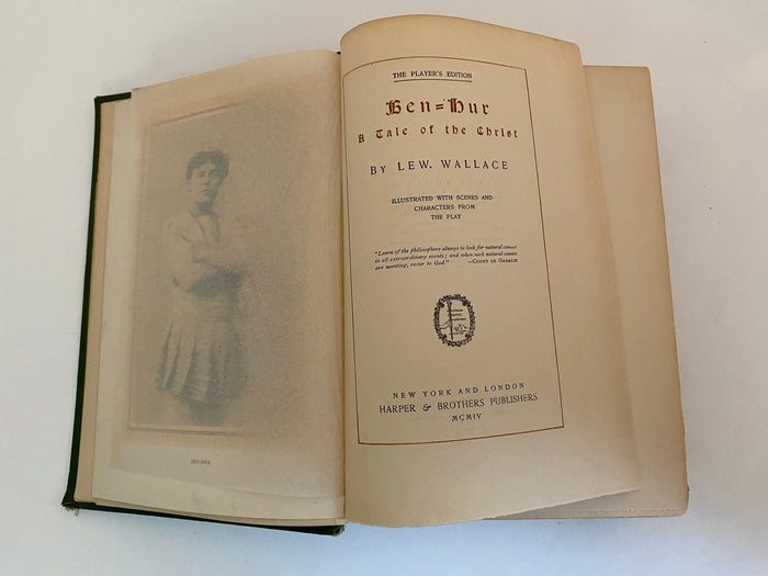 Antique Book, Ben-Hur, The Players Edition, by Lew. Wallace 1904 at Duckwells