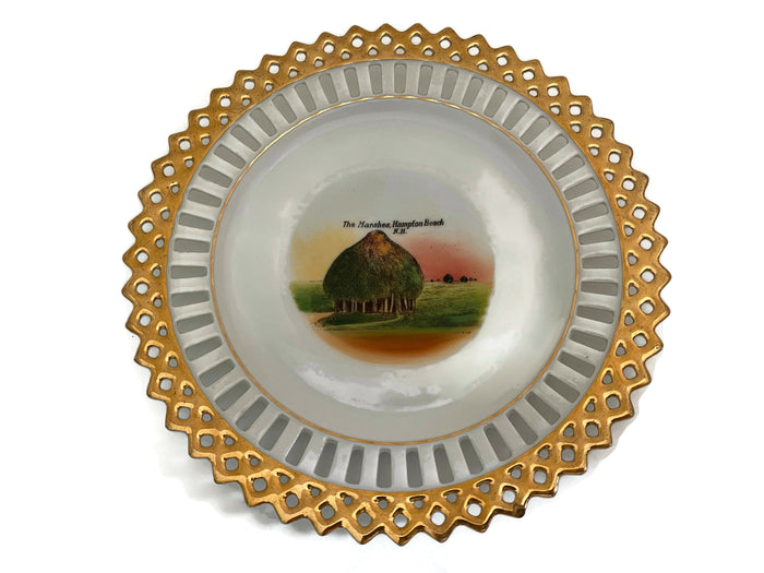 Antique Hampton Beach, NH Souvenir Dish at Duckwells