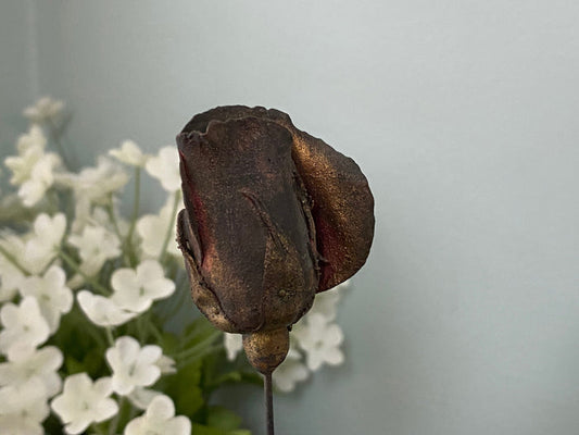 Antique Metal Rose 10" Hatpin at Duckwells