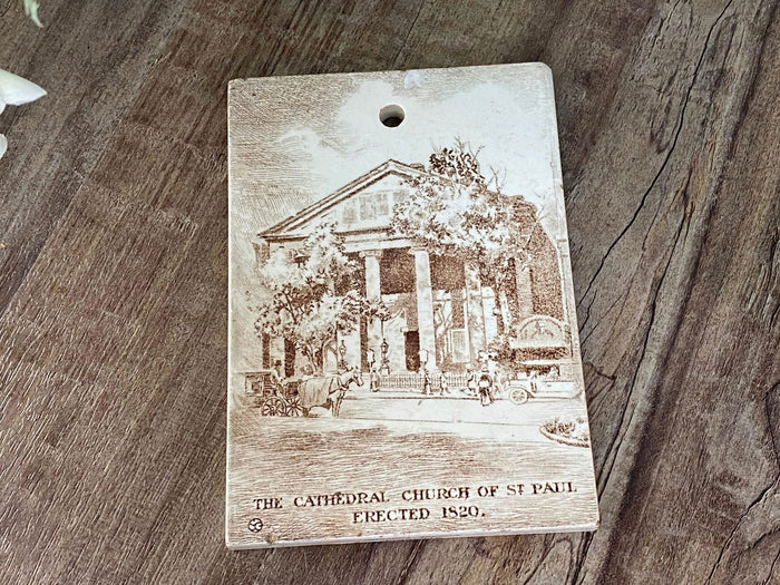 Antique Wedgwood Boston Calendar Tile at Duckwells
