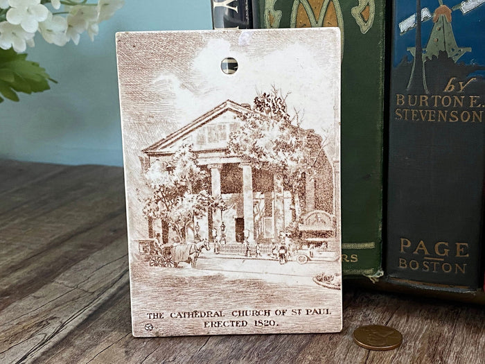 Antique Wedgwood Boston Calendar Tile at Duckwells