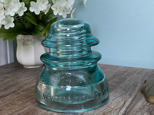 Antique Whitall Tatum Co., No 1 Glass Insulator at Duckwells