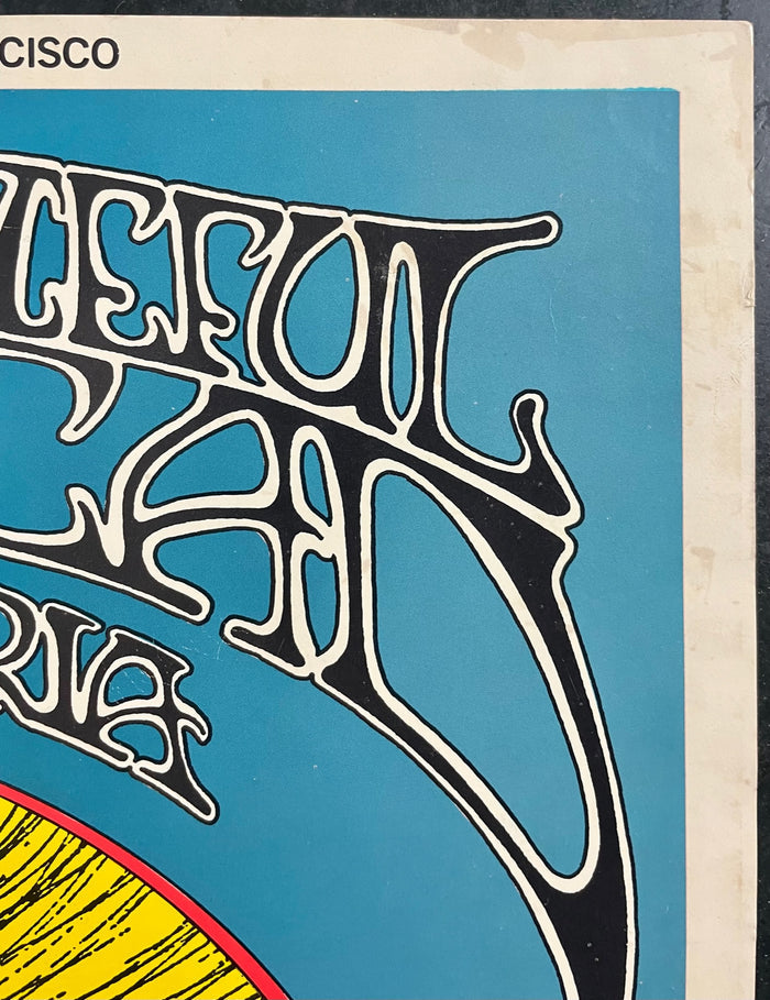 AUCTION - BG-171 - Grateful Dead - Jefferson Airplane - Randy Tuten Signed - 1969 Poster - Winterland - Very Good