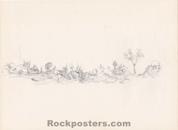 AUCTION - Psychedelic - Lee Conklin - Original Art - Ink Drawing on Paper - 1974 - Near Mint