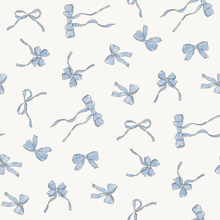 Baby Blue Bows - Family Fabrics B.V.