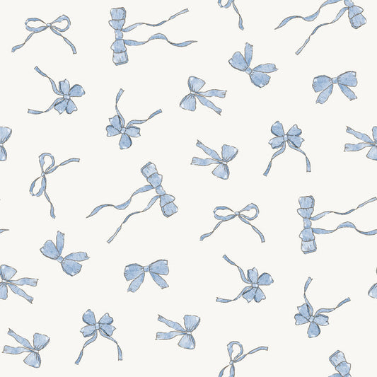 Baby Blue Bows - Family Fabrics B.V.