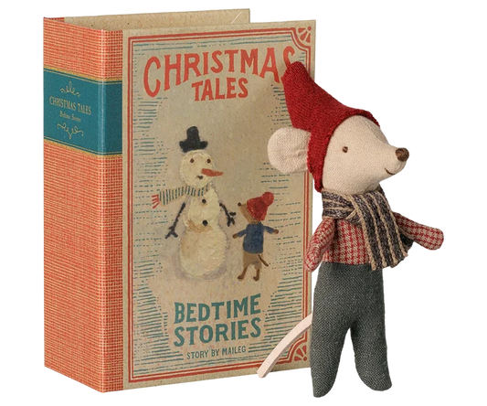 Baby Mouse In Book - Christmas