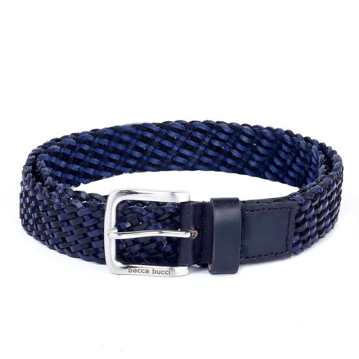 Men braided Leather Belt