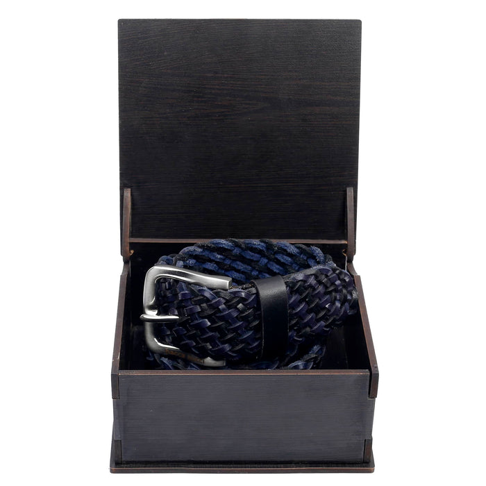 Men braided Leather Belt