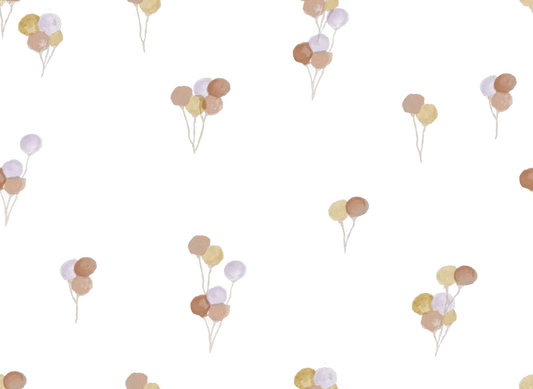 Balloons Offwhite peach - Family Fabrics B.V.