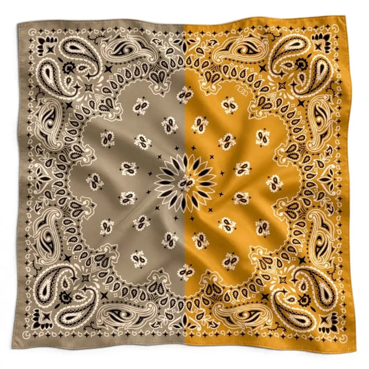 Bandana Scarf Mustard Beige